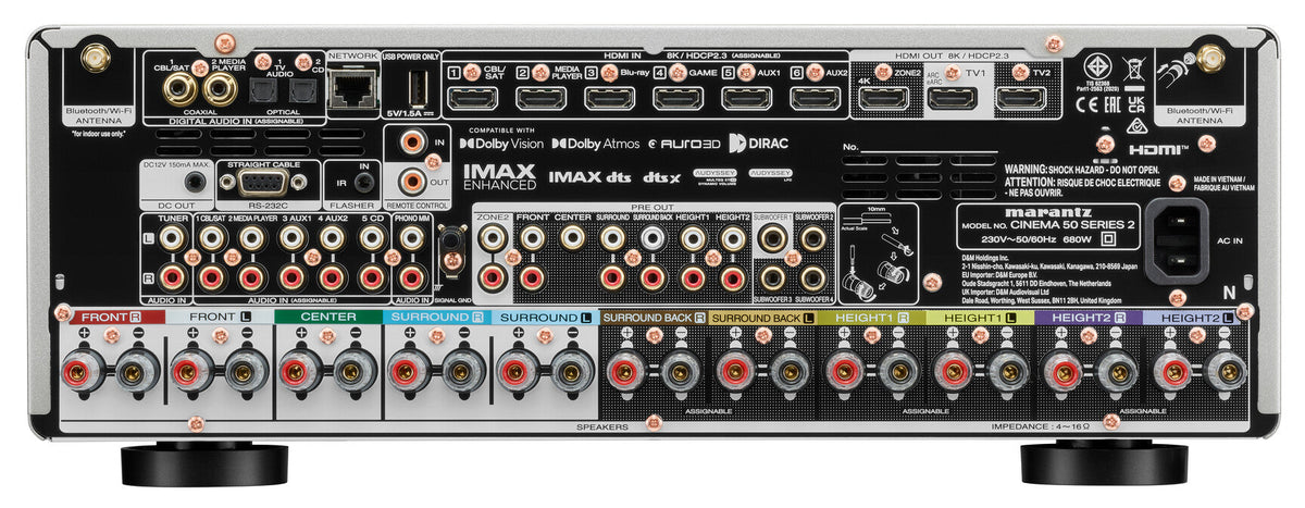 Ресивър за домашно кино с 9 канала Marantz CINEMA 50 S2 Marantz