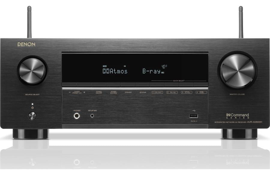 Ресивър за домашно кино Denon AVR - X2800H челно