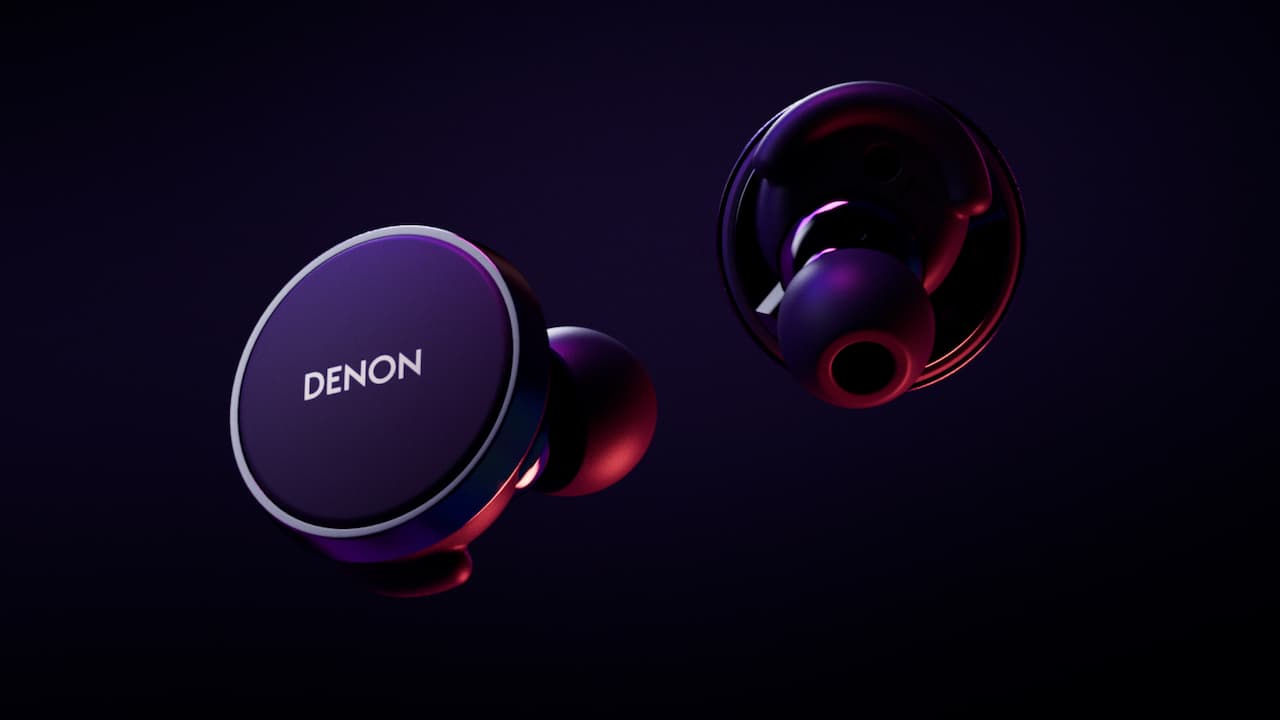 Безжични слушалки In - ear Denon PerL  реклама