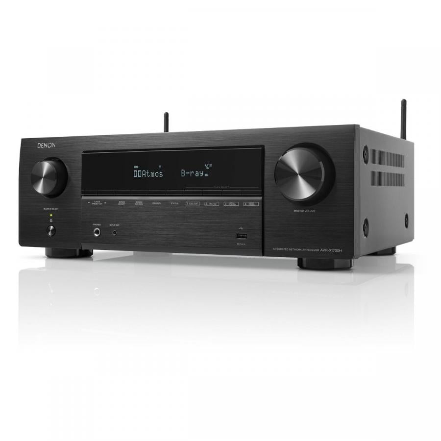 Усилвател за домашно кино с 7 канала Denon AVR - X1800H странично